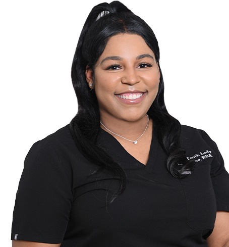 Registered dental assistant and front desk team member LaDestine