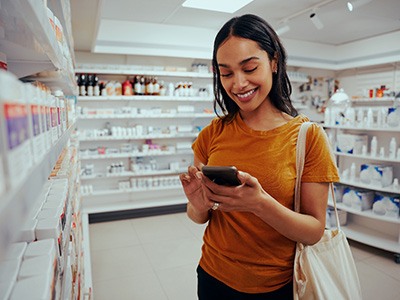 Patient looking for teeth whitening options in Houston
