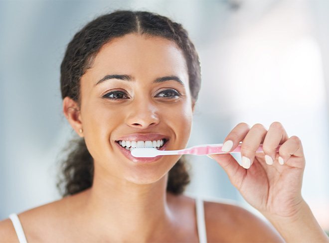 You can maintain your newly whitened smile by practicing excellent oral hygiene at home