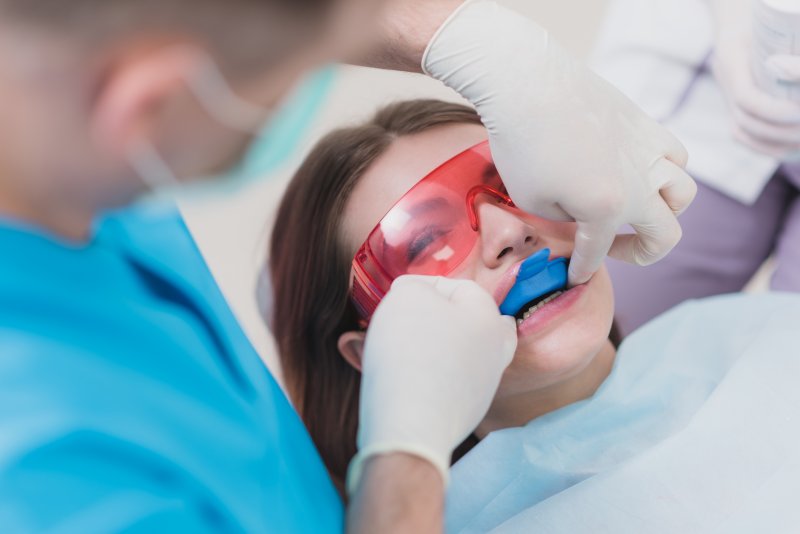 patient getting fluoride in Houston