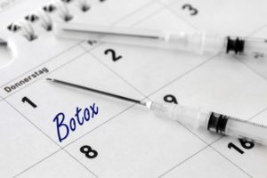 BOTOX® appointment marked on calendar